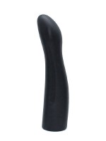 Silikon-Dildo (glatt) für Strap-On (16cm), schwarz