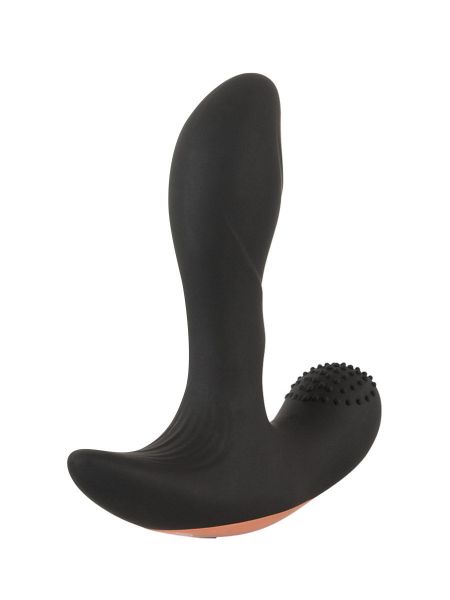 Rebel RC Prostate Plug with 2 Functions: Anal-Vibrator, schwarz