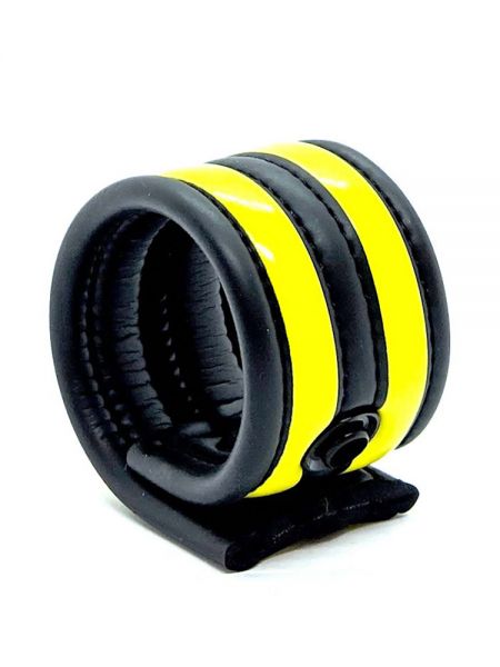 Neoprene Racer Ball Strap: Hodenring, schwarz/gelb