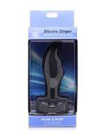 ElectraStim Zeus Electro Zinger Rippled: Elektro-Stim-Analplug, schwarz