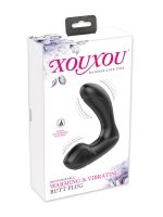 XOUXOU Warming & Vibrating Butt Plug: Vibro-Analplug, schwarz