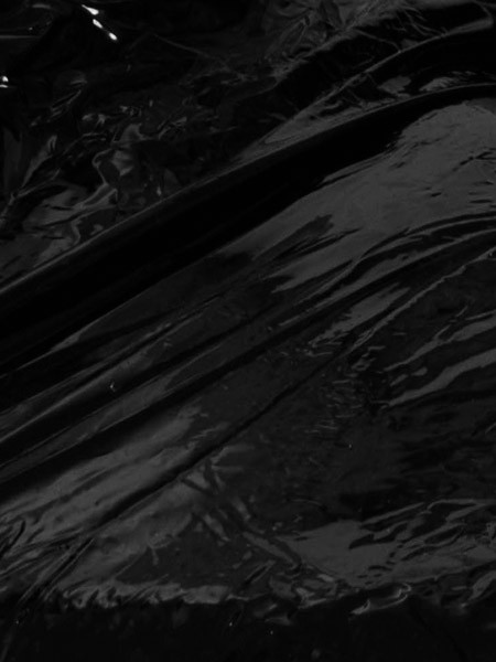 Lack Orgy-Spannbettlaken, schwarz 220x220cm