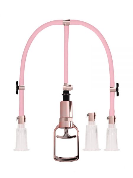 Pumped Clitoral &amp; Nipple Pump Set M: Klitoris-/Nippel-Pumpe, rosa/roségold