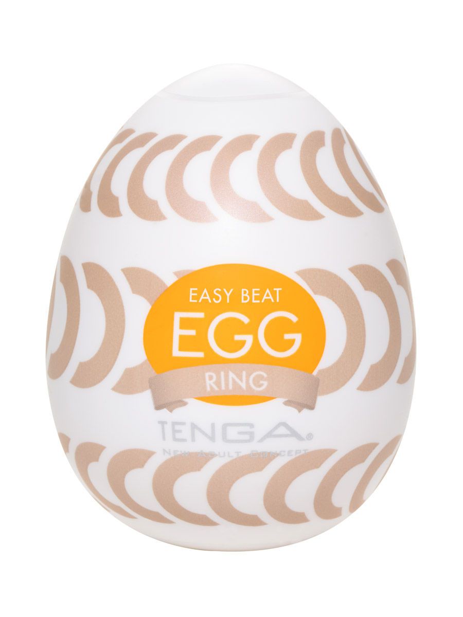 Tenga Egg Easy Beat Ring: Einmal-Masturbator, weiß