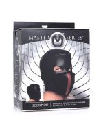 Master Series Scorpion Hood: BDSM-Kopfmaske, schwarz