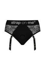 Strap-On-Me Diva: Ouvert-Slip Harness, schwarz