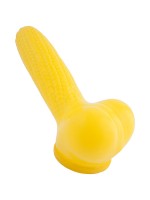 Toylie Mais: Latex-Penis-Hodenhülle (15cm), gelb