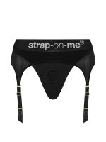 Strap-On-Me Rebel: Straps-String Harness, schwarz
