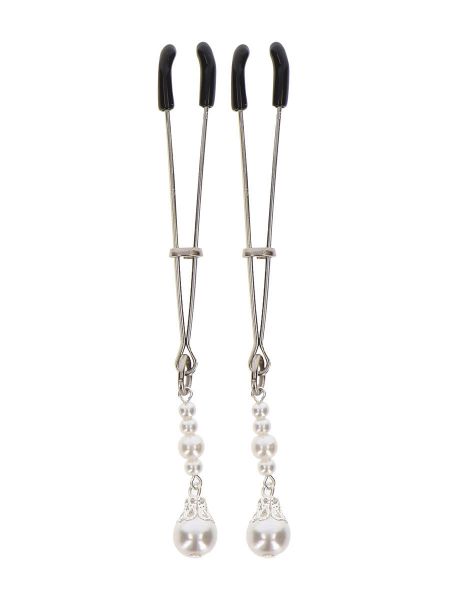 TABOOM Tweezers With Pearls: Nippelklemmen, silber