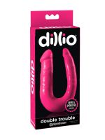 Dillio Double Trouble: Doppeldildo, pink