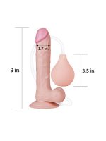 LOVE TOY Squirt Extreme 9“: Ejakulierender Dildo, haut
