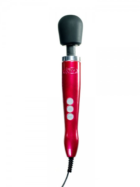 Doxy Wand Massager Aluminium Edition: Power-Vibrator, rot/schwarz