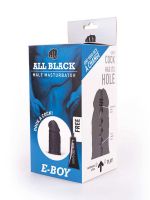 All Black Real Skin Touch E-Boy: Masturbator, schwarz