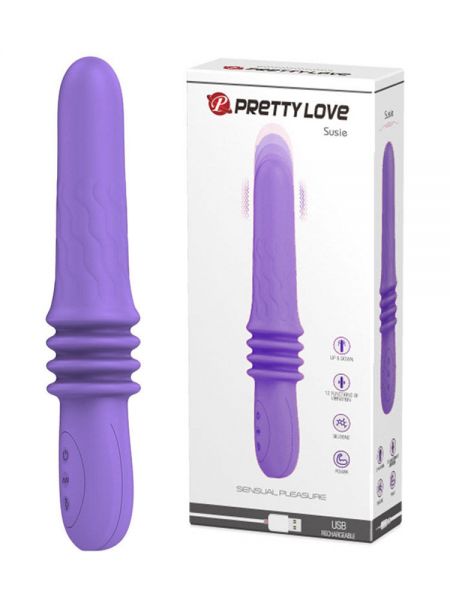 Pretty Love Susie: Stoßender Vibrator, violett