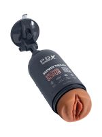 PDX Plus Soothing Scrub: Masturbator, schwarz/haut dunkel