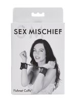 Sex & Mischief Fishnet Cuffs: Handfesseln, schwarz
