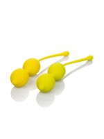 Kegel Training Set: Doppel-Liebeskugel-Set 2-teilig, limone
