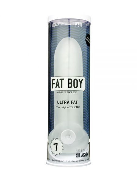 Perfect Fit Fat Boy Ultra Flat 7: Penishülle, transparent