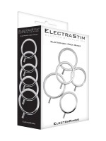ElectraStim ElectraRings: Elektro-Penisringe 5er Set, silber