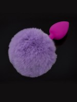 Dolce Piccante Silicone Small Tail: Silikon-Analplug, pink/lila