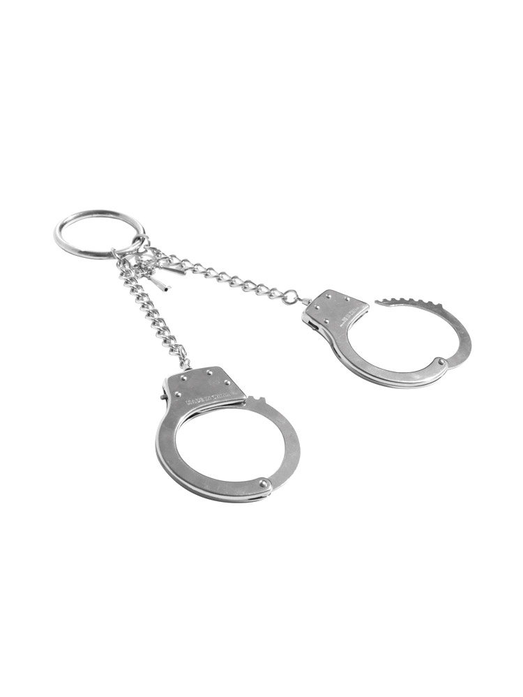 Vorschau: Sex & Mischief Ring Metal Handcuffs: Handschellen mit Ket...
