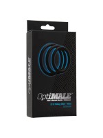 OptiMale 3 C-Ring Set Thin: Penisringe-Set, schwarz