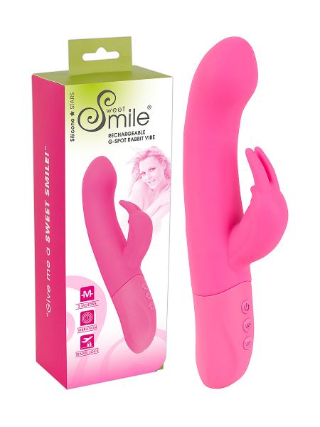 Sweet Smile Rechargeable G-Spot Vibe: G-Punkt/Bunny-Vibrator, pink