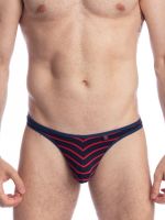 L'Homme Querelle de Brest: Bikini String, marineblau/rot