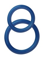 POTENZduo L: Penisringe-Set, blau