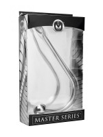 Master Series Hooked Stainless Steel Anal Hook: Edelstahl-Analdildo