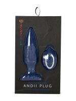 Nu Sensuelle Andii Roller Motion: Plug-Vibrator, navy blau