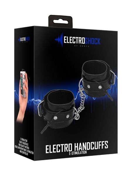 Electro Shock: Elektro-Handfesseln, schwarz