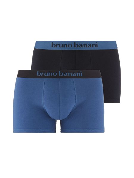 Bruno Banani Flowing: Short 2er Pack, jeansblau/schwarz