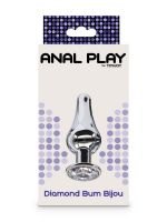 Anal Play Diamond Bum Bijou: Analplug, silber