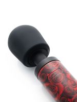 DOXY Original Rose Pattern: Wandvibrator, schwarz/rot