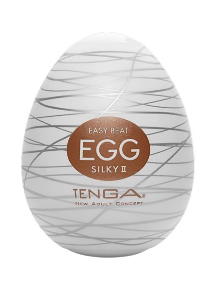 Tenga Egg Easy Beat Silky II: Einmal-Masturbator, weiß