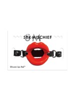 Sex & Mischief Silicone Lips Red: Ringknebel, rot