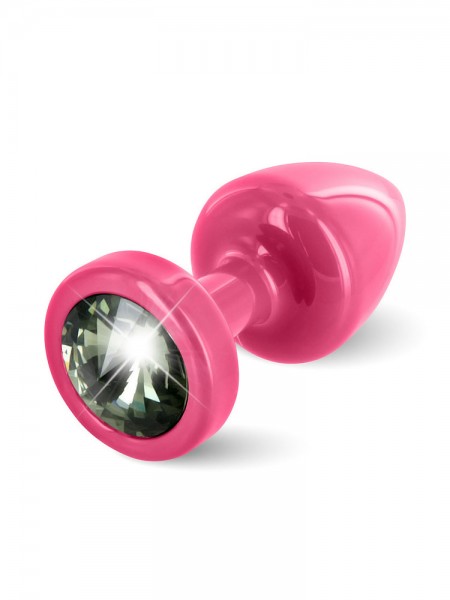 Diogol Buttplug Anni Round: Analplug (25mm), pink/schwarz
