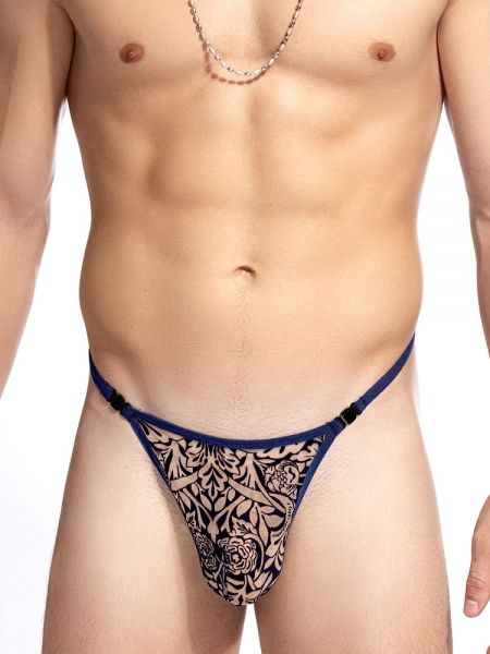 L'Homme Colby: Stripstring, haut/navy
