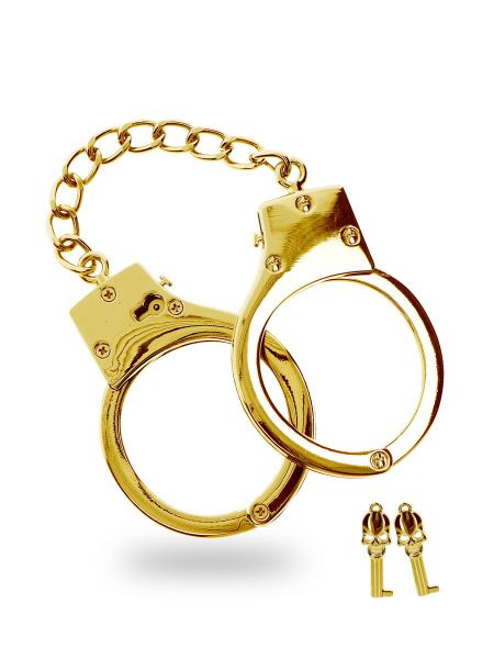 TABOOM Gold plaited BDSM Handcuffs: Handschellen, gold