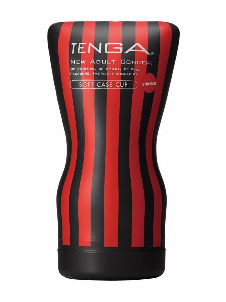 Tenga Soft Case Cup Strong: Masturbator, schwarz
