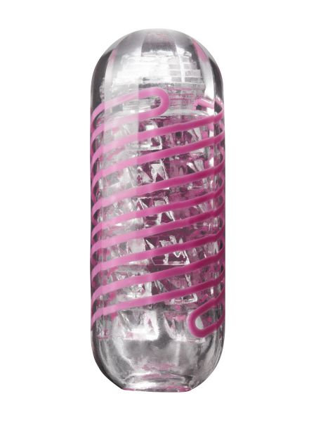 Tenga Spinner Brick: Masturbator, transparent/pink