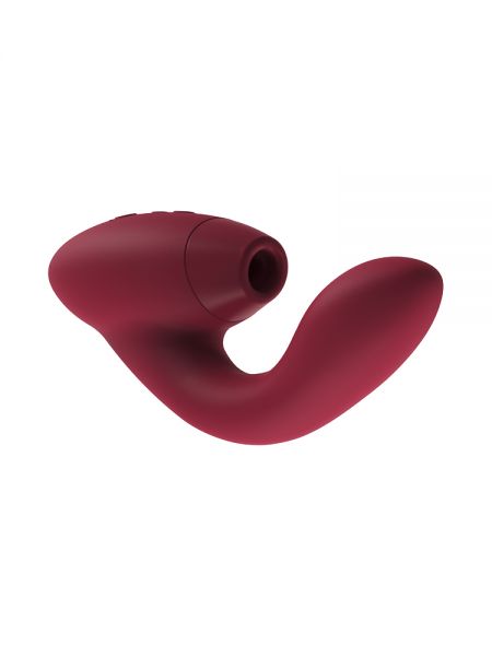 Womanizer DUO: Klitorisstimulator/Vibrator, bordeaux