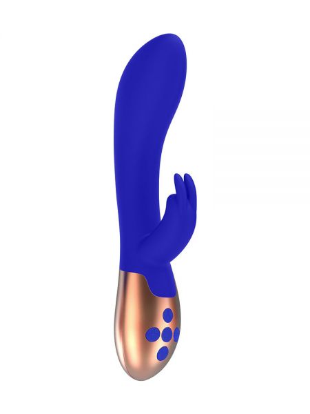 Elegance Opulent: Bunny-Vibrator mit Wärmefunktion, blau
