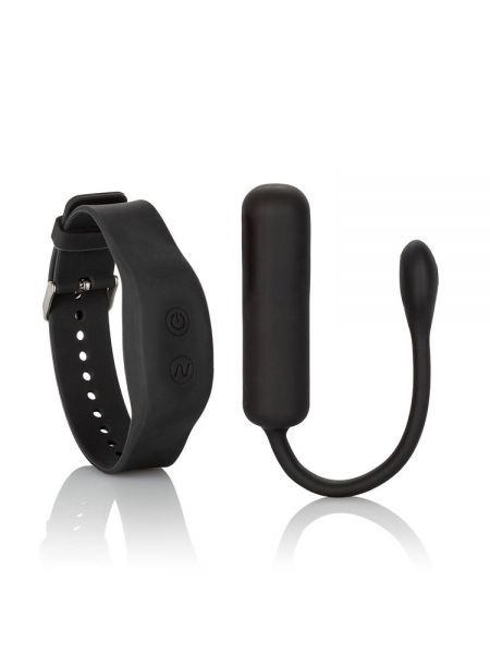Wristband Remote Petite Bullet: Vibro-Bullet mit Armband-Fernbedienung, schwarz