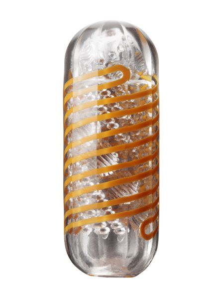Tenga Spinner Beads: Masturbator, transparent/orange