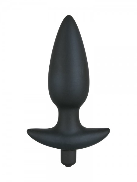 Black Velvets Vibrating Large: Vibro-Analplug, schwarz