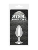 Steel Power Tools Jewel Buttplug Medium: Edelstahl-Analplug