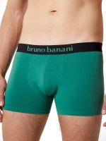 Bruno Banani Flowing: Short 2er Pack, grün//schwarz