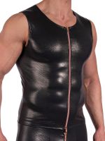 MANSTORE M2369: Zipped Vest, schwarz